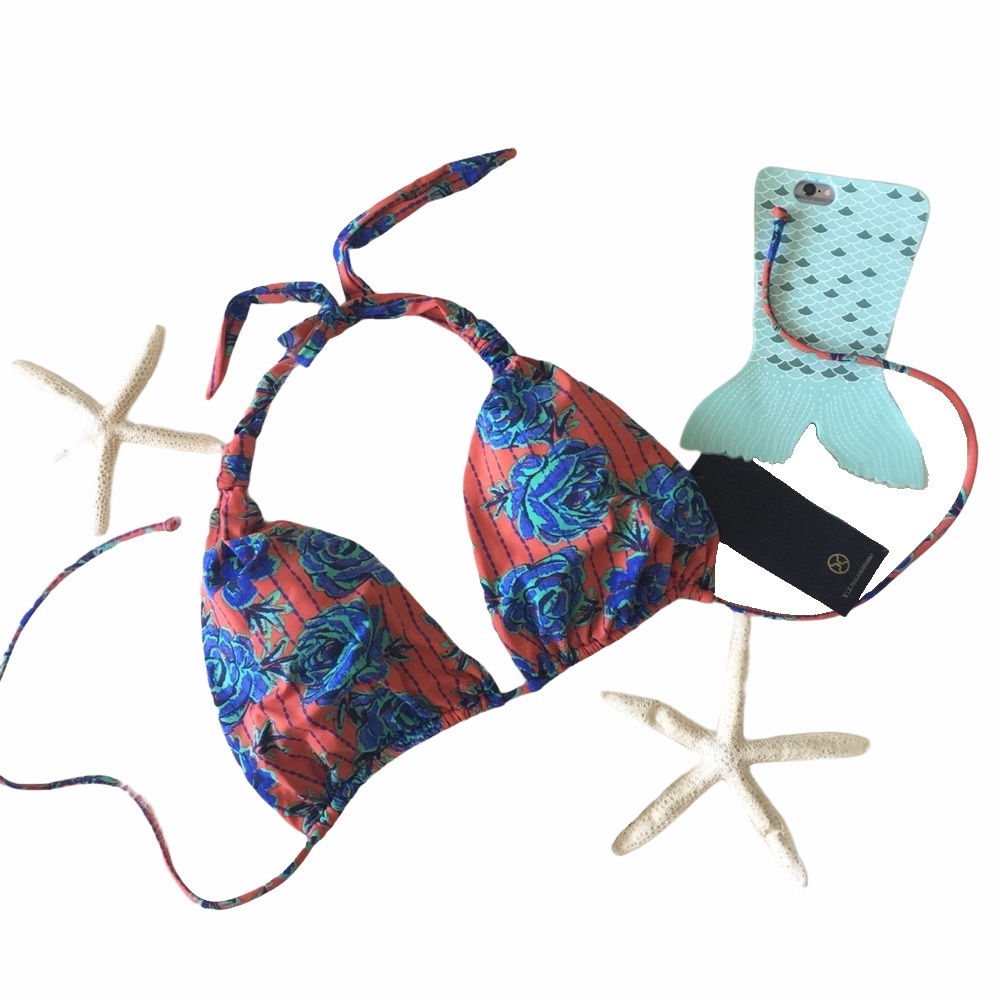 new Vix โฆ Iva Bia Triangle Bikini Top โฆ Rose Print - Picture 4 of 11
